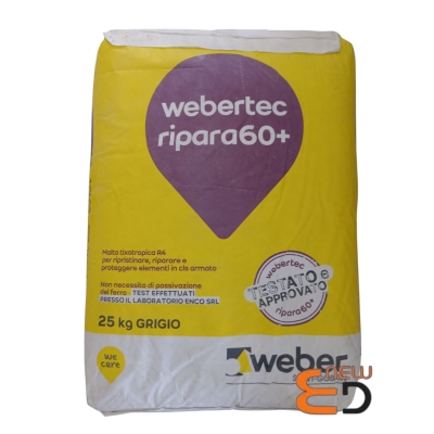 WEBERTEC RIPARA 60 + PASSIVANTE KG 25  WEBER
