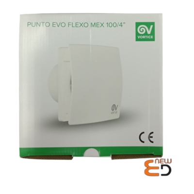 ASPIRATORE ELICOIDALE DA MURO D.100/4 PUNTO FLEXO MEX 11314 TIMER VORTICE