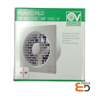 ASPIRATORE ELICOIDALE DA MURO D.90/3.5 PUNTO FILO 11126 TIMER VORTICE