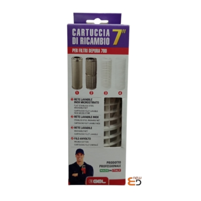 CARTUCCIA FILTRO 7" RETE LAVABILE
