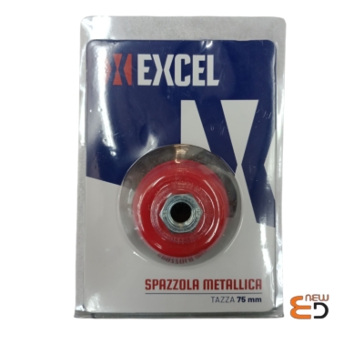 SPAZZOLA A TAZZA ACCIAIO 65MM EXCEL
