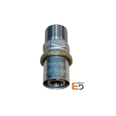 RACC. DRITTO D.20X1/2 MAS. A PRESSARE