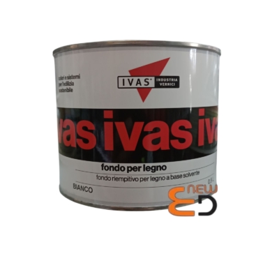 FONDO PER LEGNO RIEMPITIVO BIANCO 0,5 A SOLVENTE LT IVAS