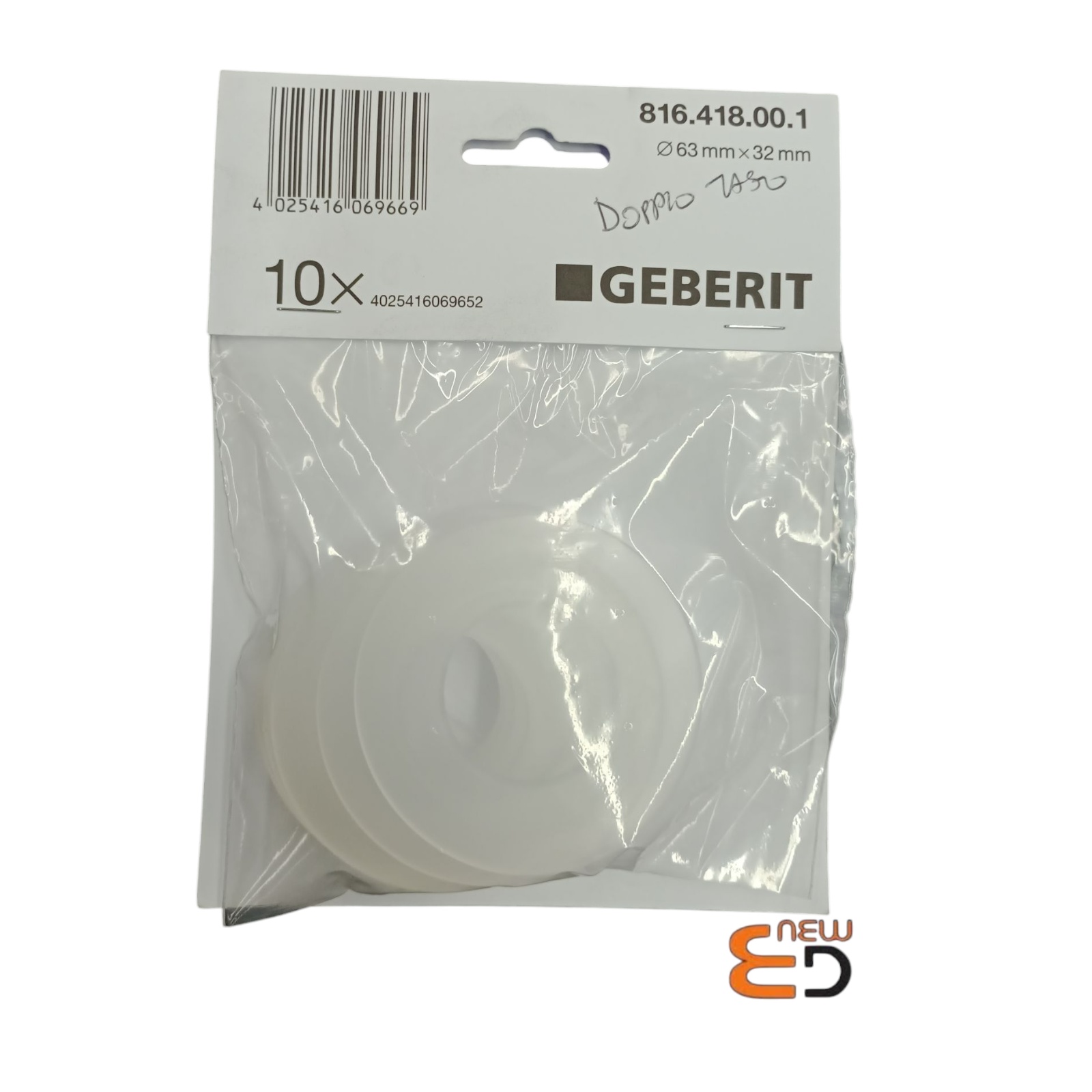 GUARNIZ.X CAMP.DOPPIO TASTO 63X32 816.418.00.GEBERIT