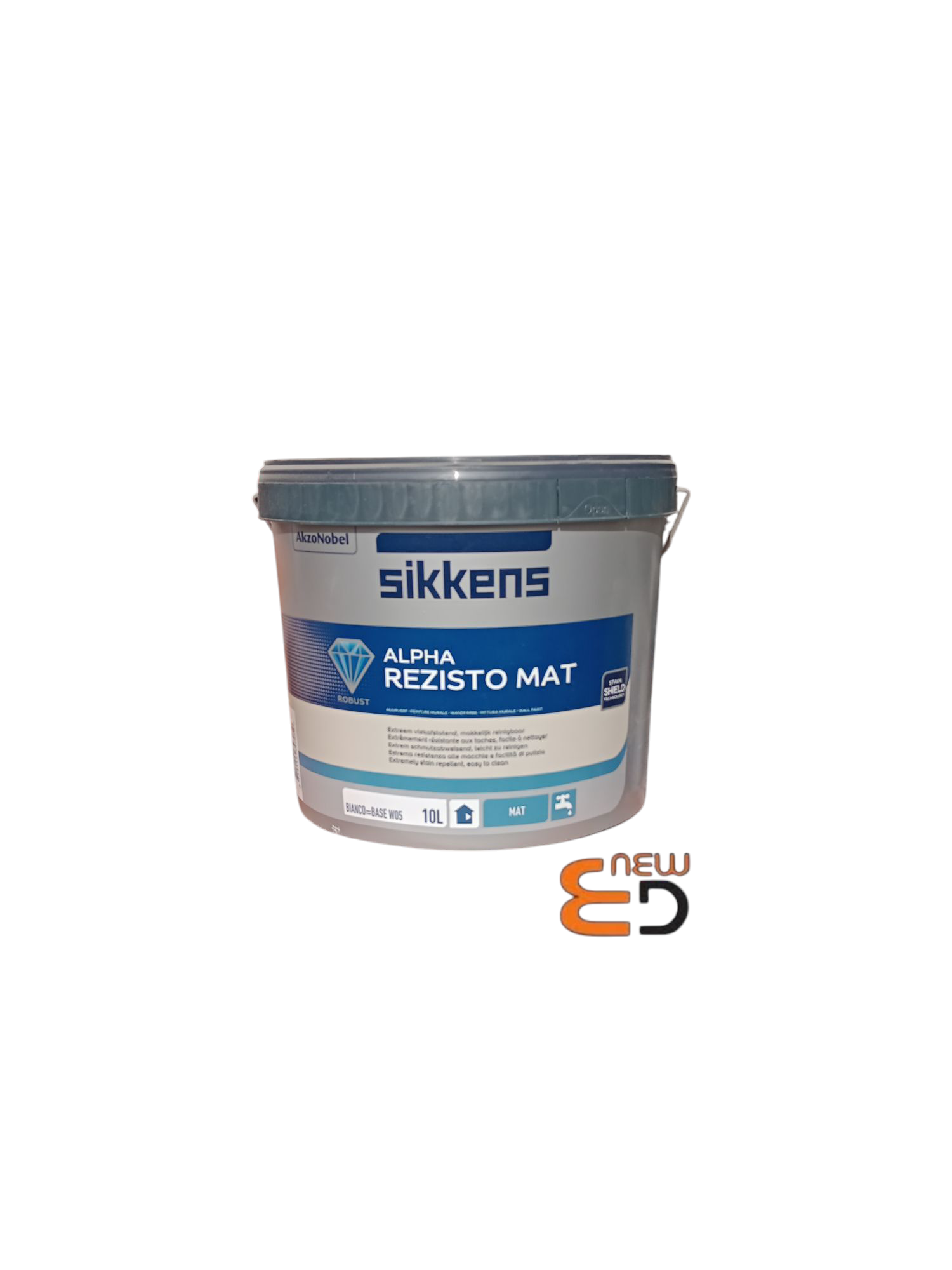 ALPHA REZISTO MATT BIANCO 10LT SIKKENS